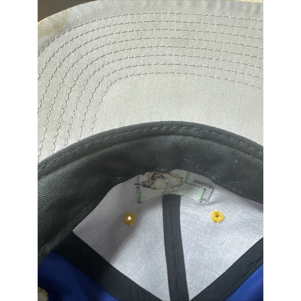Vintage Tweety Bird Snapback Hat Yellow Lid Blue Six Flags - Picture 7 of 9